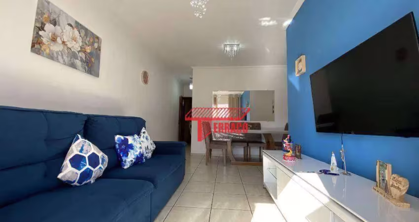 Apartamento com 3 dormitórios à venda, 87 m²  - vila cecília maria - santo andré/sp