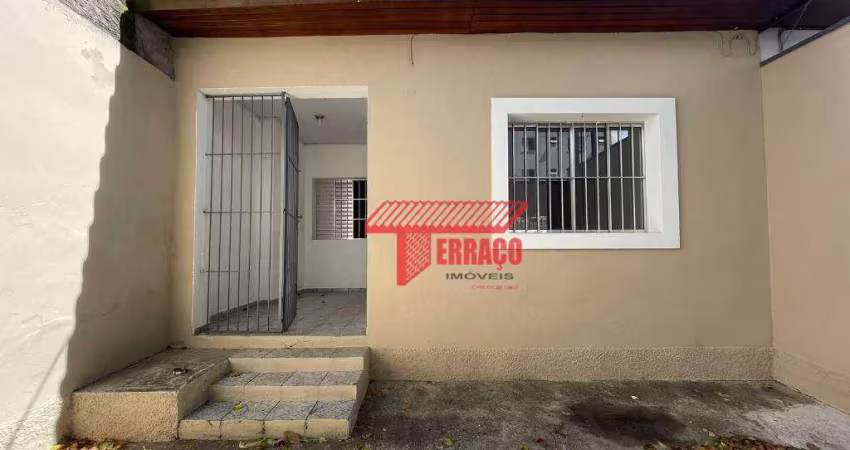 Casa com 2 dormitórios para alugar, 100 m² - vila alzira - santo andré/sp