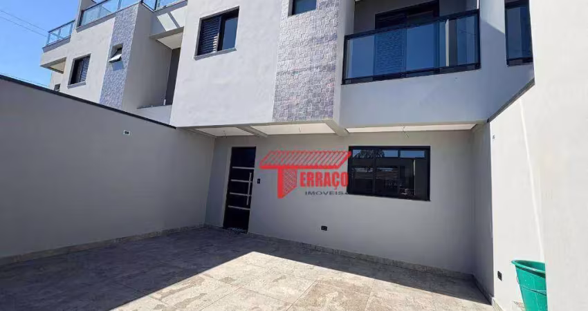 Sobrado com 2 dormitórios à venda, 93 m² - vila linda - santo andré/sp