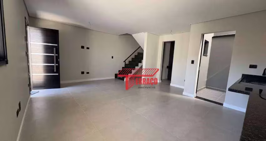 Sobrado com 2 dormitórios à venda, 93 m² - vila linda - santo andré/sp