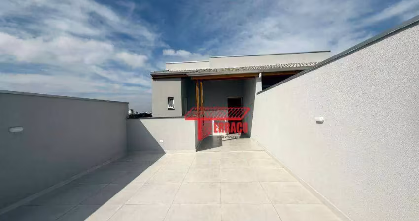 Cobertura com 2 dormitórios à venda, 100 m² - parque oratório - santo andré/sp