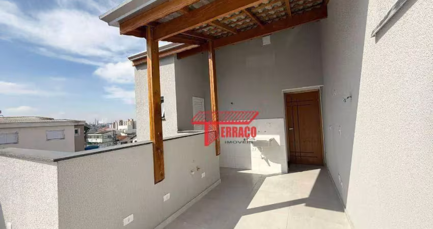 Cobertura com 2 dormitórios à venda, 100 m² - parque oratório - santo andré/sp