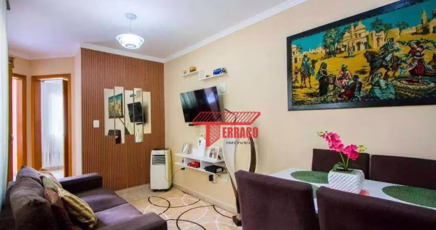 Cobertura com 2 dormitórios à venda, 76 m² por r$ 340.000,00 - vila guaraciaba - santo andré/sp