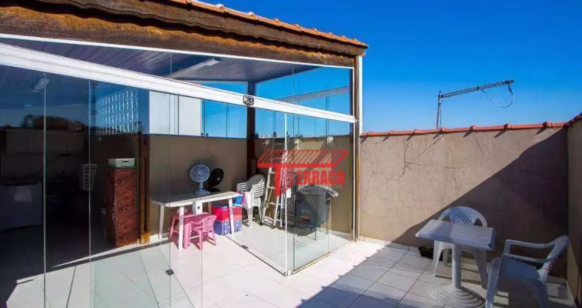 Cobertura com 2 dormitórios à venda, 76 m² por r$ 320.000 - vila junqueira - santo andré/sp