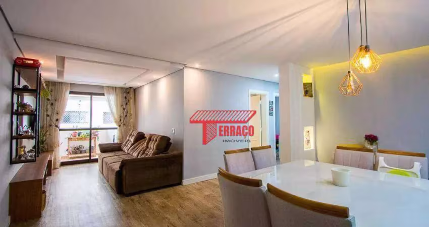 Apartamento com 3 dormitórios à venda, 107 m² por r$ 750.000,00 - vila gilda - santo andré/sp