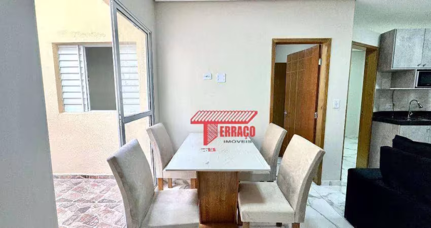 Apartamento com 2 dormitórios à venda, 37 m² por r$ 230.000 - vila tibiriçá - santo andré/sp