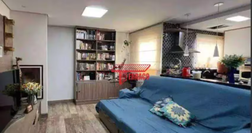 Cobertura com 2 dormitórios à venda, 60 m² por r$ 500.000,00 - vila tibiriçá - santo andré/sp