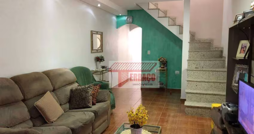 Sobrado com 3 dormitórios à venda, 228 m² por r$ 750.000,00 - jardim las vegas - santo andré/sp