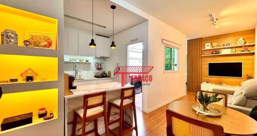 Apartamento com 2 dormitórios à venda, 52 m² por r$ 350.000,00 - vila guiomar - santo andré/sp
