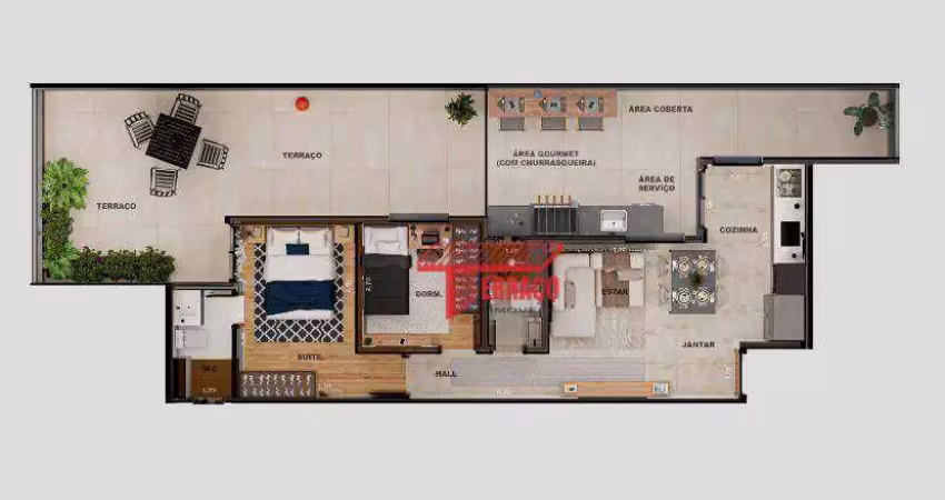 Apartamento garden com 2 dormitórios à venda por r$ 599.000,00 - campestre - santo andré/sp