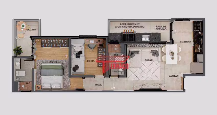 Apartamento com 2 dormitórios à venda por r$ 500.000,00 - campestre - santo andré/sp