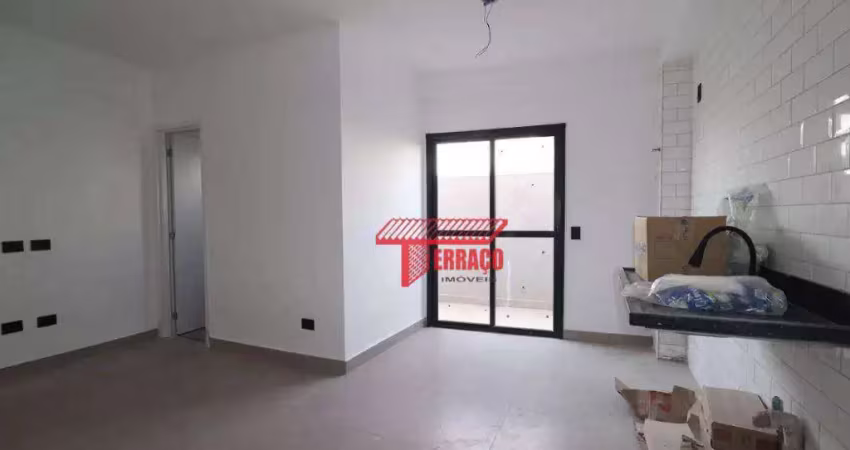 Apartamento com 2 dormitórios à venda, 44 m² por r$ 350.000 - vila guiomar - santo andré/sp