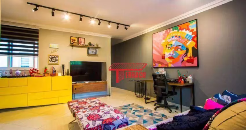 Cobertura com 3 dormitórios à venda, 133 m² por r$ 701.000 - vila alice - santo andré/sp