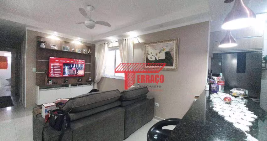 Cobertura com 2 dormitórios à venda, 110 m² por r$ 696.000,00 - vila helena - santo andré/sp