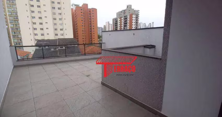 Cobertura com 2 dormitórios à venda, 40 m² por r$ 540.000,00 - jardim bela vista - santo andré/sp