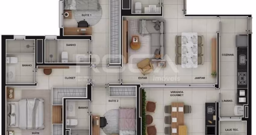 Venda de Apartamentos / Padrão na cidade de Ribeirão Preto