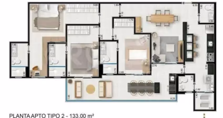 Venda de apartamentos / padrão na cidade de ribeirão preto