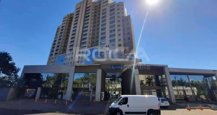 Apartamento de 1 dormitório com armários e eletrodomésticos no Residencial Flórida em Ribeirão Preto