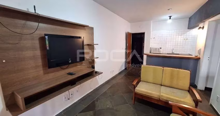 Apartamento mobiliado para locação com 1 quarto no Centro de Ribeirão Preto.