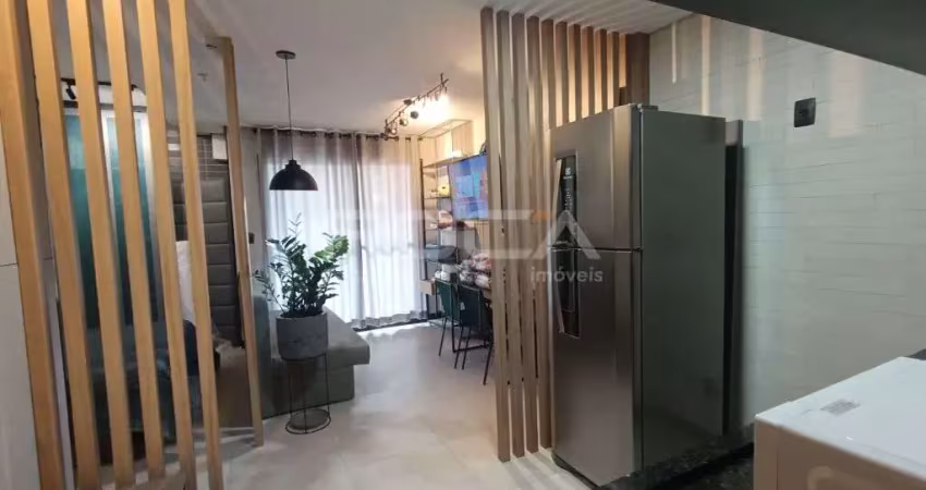 Apartamento flat mobiliado para locação e venda no jardim botânico, em ribeirão preto.