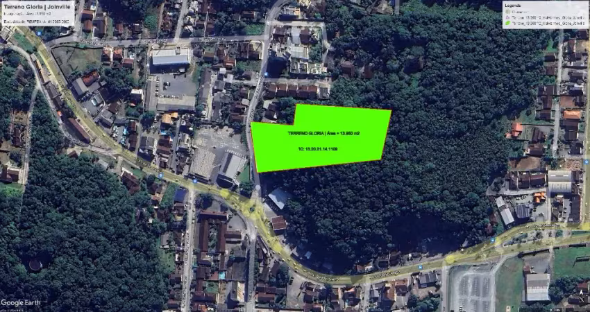 Terreno à venda na Rua Marechal Hermes, 130, Glória, Joinville