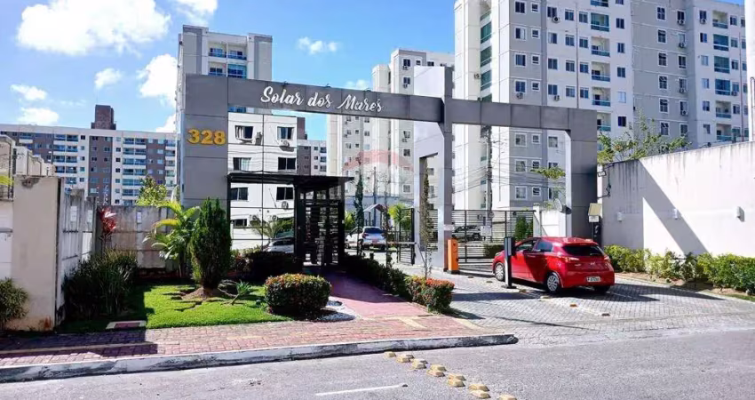Venda de apartamento de 2 quartos no condomínio solar dos mares, próximo a unime, centro - lauro de freitas