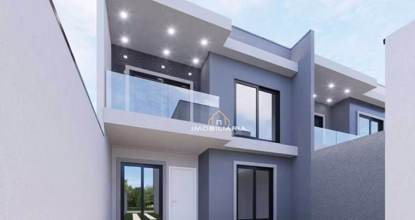 Sobrado com 3 dormitórios à venda, 107 m² por R$ 730.000,00 - Portão - Curitiba/PR