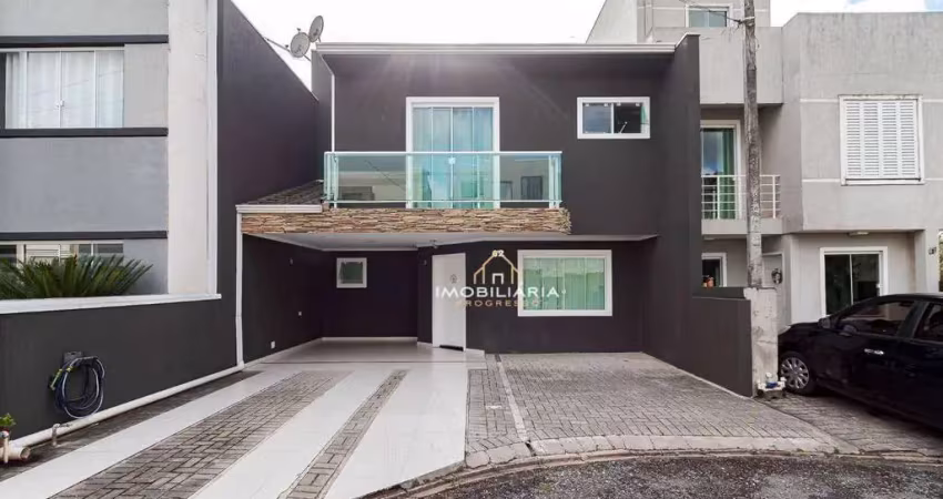 Sobrado com 3 dormitórios à venda, 138 m² por r$ 748.000 - cachoeira - curitiba/pr