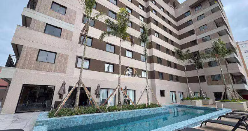 Apartamento com 1 dormitório para alugar, 20 m² por r$ 2.250/mês - novo mundo - curitiba/pr