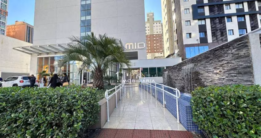 Studio com 1 dormitório para alugar, 32 m² por r$ 3.150,00/mês - centro - curitiba/pr