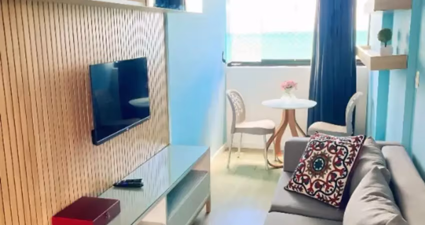 Apartamento mobiliado e reformado com vista mar no paradise flat em ponta negra- natal