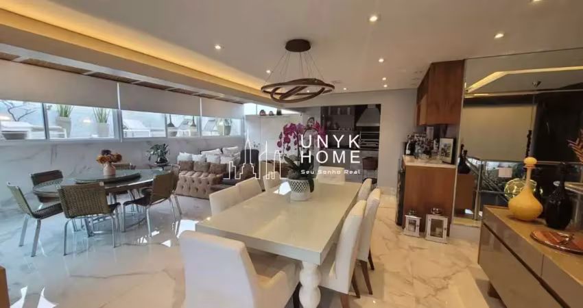 Cobertura duplex , mobiliada , 5 dormitórios gourmet .
