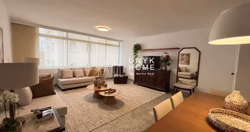 Apartamento para locação com 150m², 2 dormitórios e 2 vagas no jardim paulista.