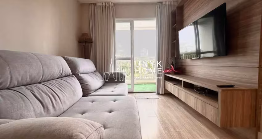 Apartamento mobiliado com 2 quartos, varanda e 1 vaga - 67 m² em santo amaro
