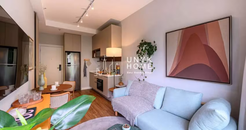 Apartamento moderno de 1 dormitório, com 34,79m² em higienópolis