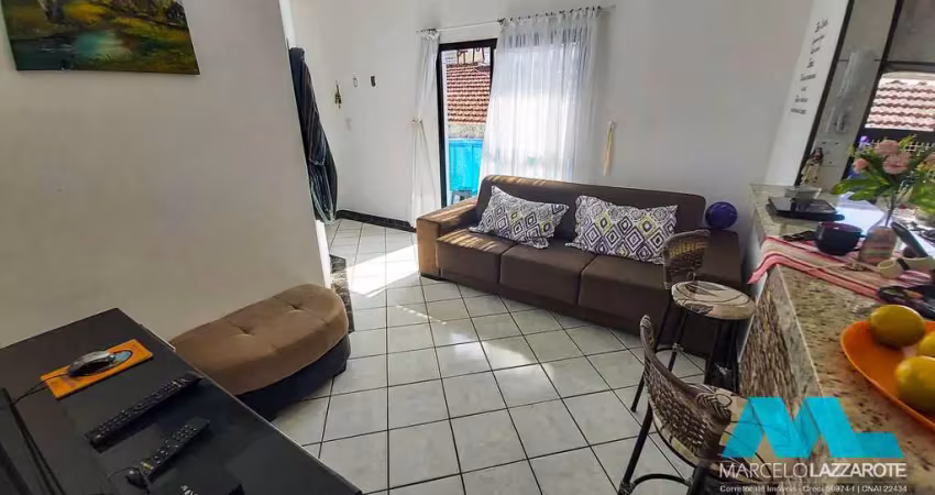 Apartamento com 1 quarto e 1 vaga privativa no boqueirão em praia grande