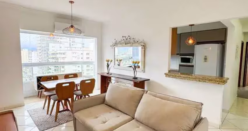 Apartamento com 2 quartos e vista para o mar na guilhermina em praia grande