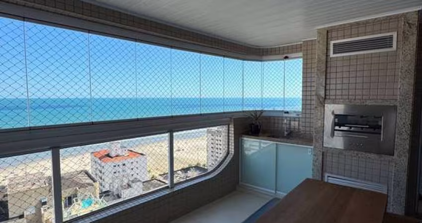 Apartamento com vista para o mar e mobiliado, com 3 quartos na Praia Grande