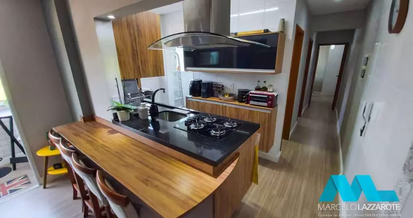 Lindo apartamento a venda com 2 quartos, móveis planejados, vista livre, lazer com piscina no canto do forte em praia grande