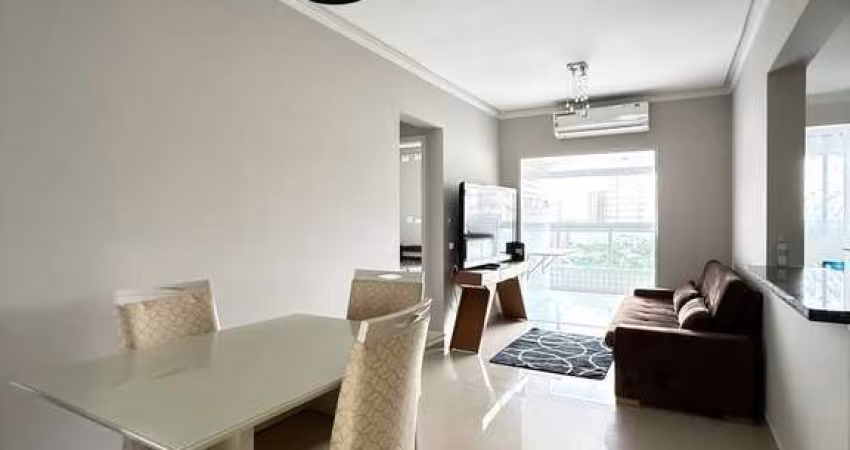 Vista mar, 2 quartos, mobiliado, sacada gourmet na Caiçara em Praia Grande