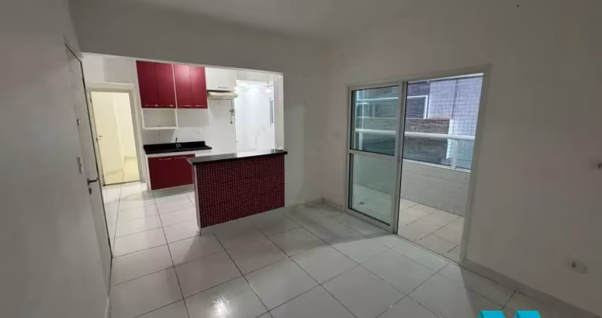 Apartamento 1 quarto com churrasqueira, na caiçara em praia grande