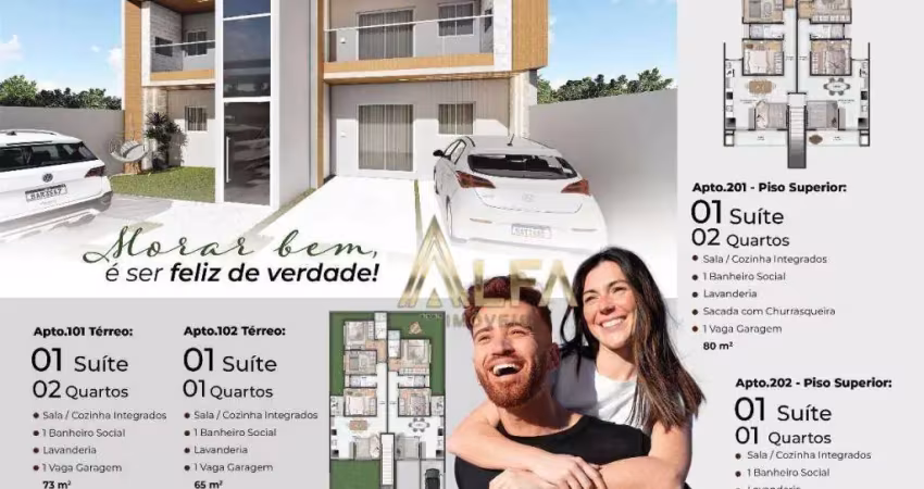 Apartamento com 3 dormitorios sendo 1 suíte / meia praia - navegantes sc