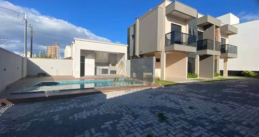 Sobrado com 2 suítes e  ampla área de lazer  / gravatá de navegantes sc