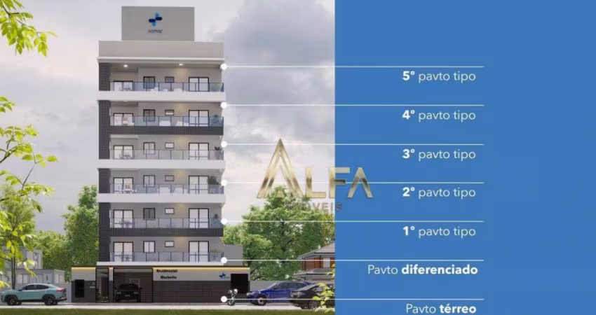 400m do mar - Apartamento com 3 dormitórios sendo 01 suíte, 95 m² por R$ 630.498 - Gravatá - Navegantes/SC