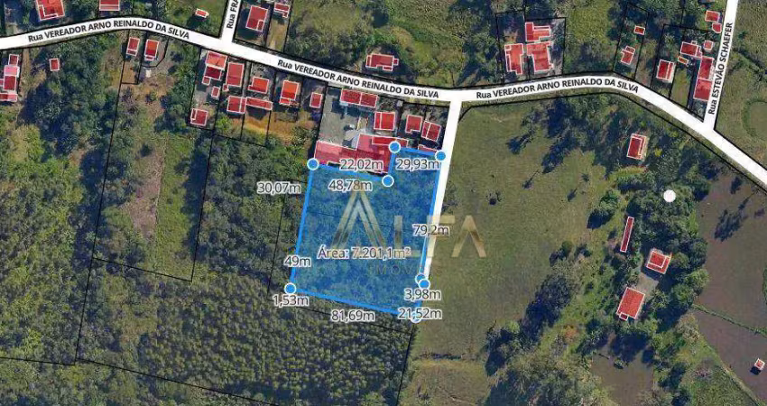 Terreno à venda, próximo a transbeto/parque beto carrero, 7068m² por r$ 1.990.000 - santa lídia - penha/sc