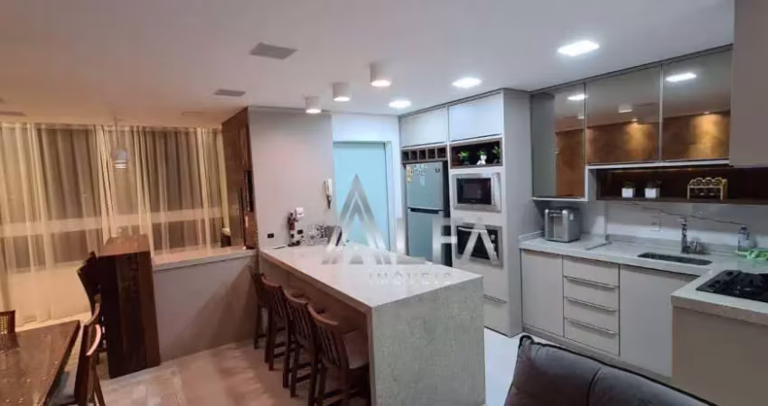 No coração de penha sc, apartamento com 2 dormitórios à venda, 93 m² por r$ 1.060.000 - praia de armação do itapocorói - penha/sc