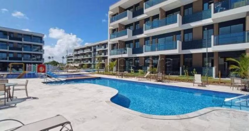 Excelente flat mobiliado localizado em Muro Alto, com 28,55m² de área útil.