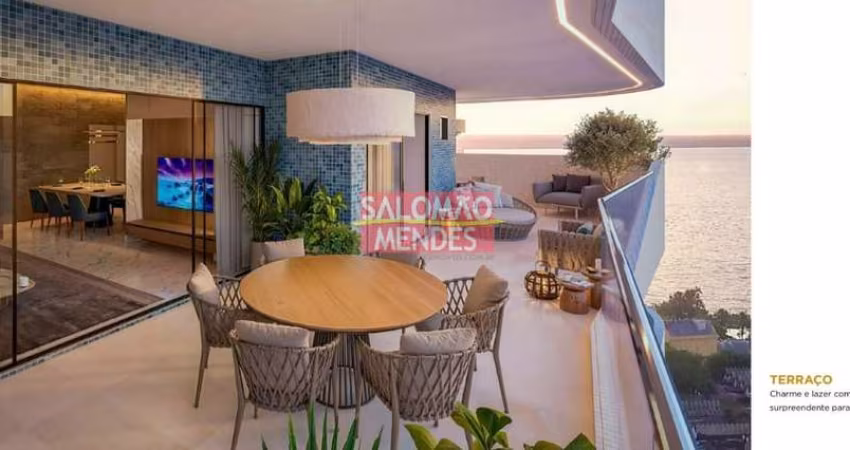 Apartamento luxuoso, frente Baia no Umarizal - Lançamento