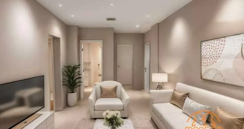 Apartamento à venda, 2 quartos, 1 suíte, gonzaga - santos/sp
