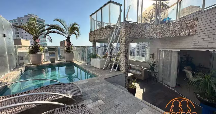 Cobertura à venda, 2 quartos, 2 suítes, 2 vagas, ponta da praia - santos/sp